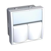  2RJ45 Altira ACTASSI RAL9010 . SchE ALB45384