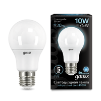   LED A60 10 E27 4100 Gauss 102502210