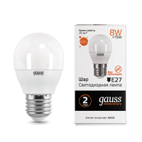   LED Elementary Globe E27 8 3000 Gauss 53218