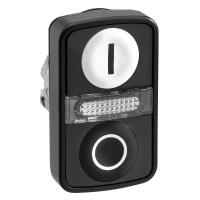 Головка кнопки двойная с маркир.   LED SchE ZB4BW7A17217