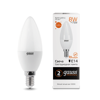   LED Elementary Candle E14 8 3000 Gauss 33118