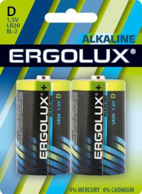    LR20 BL-2 LR20 BL-2 1.5 Alkaline (.2) Ergolux 11752