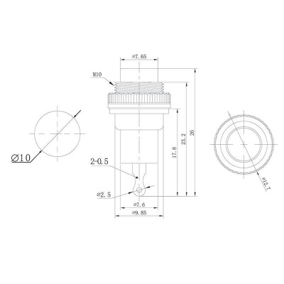 -  220 2 (2) (ON)-OFF d10.2 . Mini (RWD-213) Rexant 36-3332