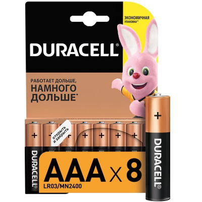    LR LR03-8BL BASIC (.8) Duracell C0033441