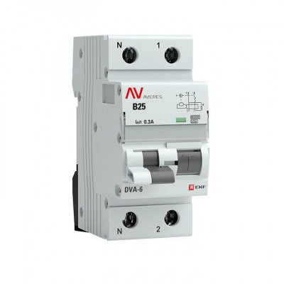   .  1 N B 25 300  A DVA-6 6 AVERES EKF rcbo6-1pn-25B-300-a-av