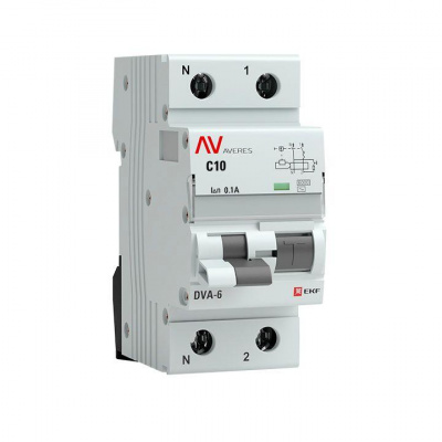   .  1 N C 10 100  AC DVA-6 6 AVERES EKF rcbo6-1pn-10C-100-ac-av