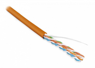  UUTP4-C5E-S24-IN-LSZH-OR-305 (UTP4-C5E-SOLID-LSZH-OR-305)   . U/UTP . 5e 4  (24 AWG)  (solid) LSZH . (305) Hyperline 46858
